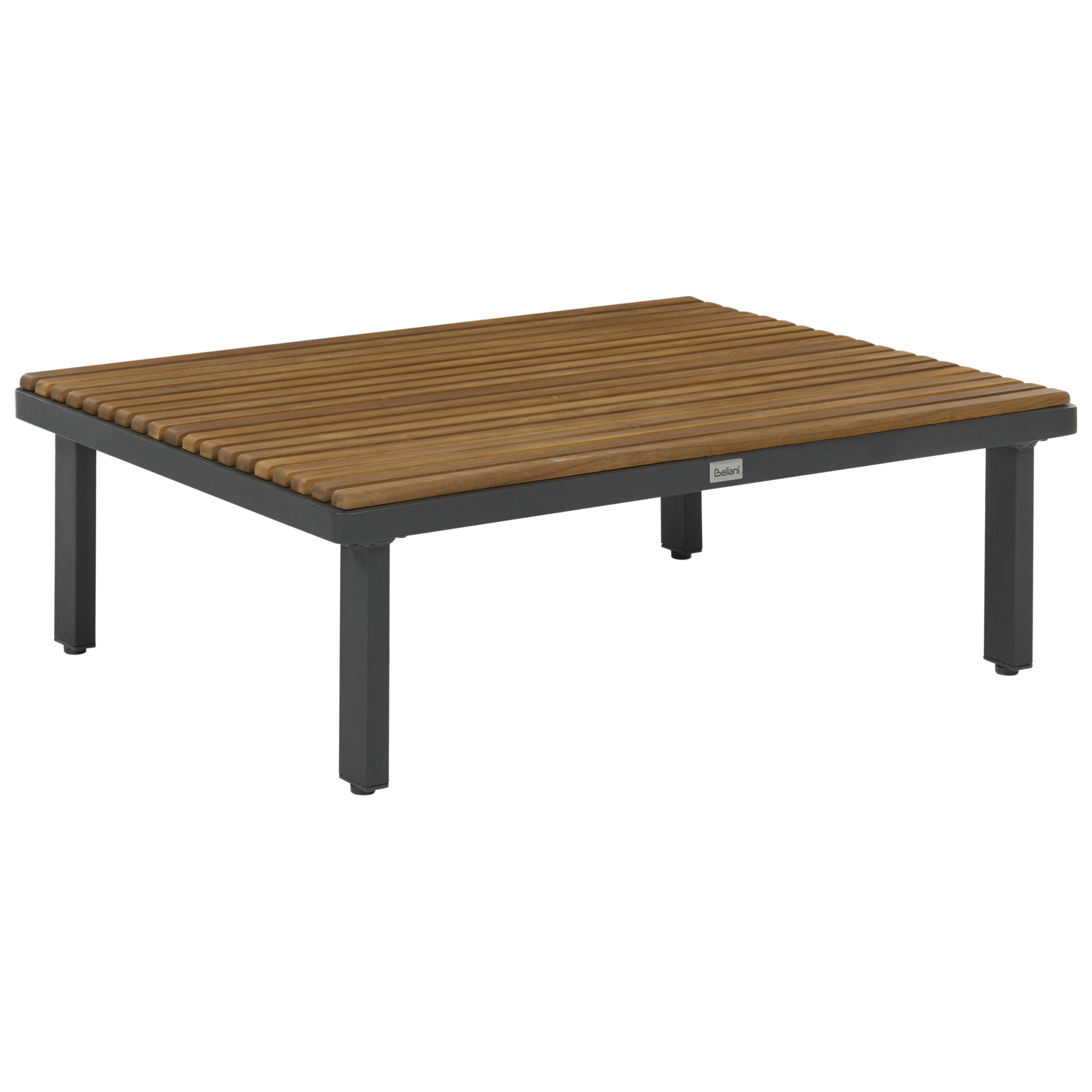 Havesofabord FIVIZZANO 90 cm 70 cm Akacietræ Mørkegrå
