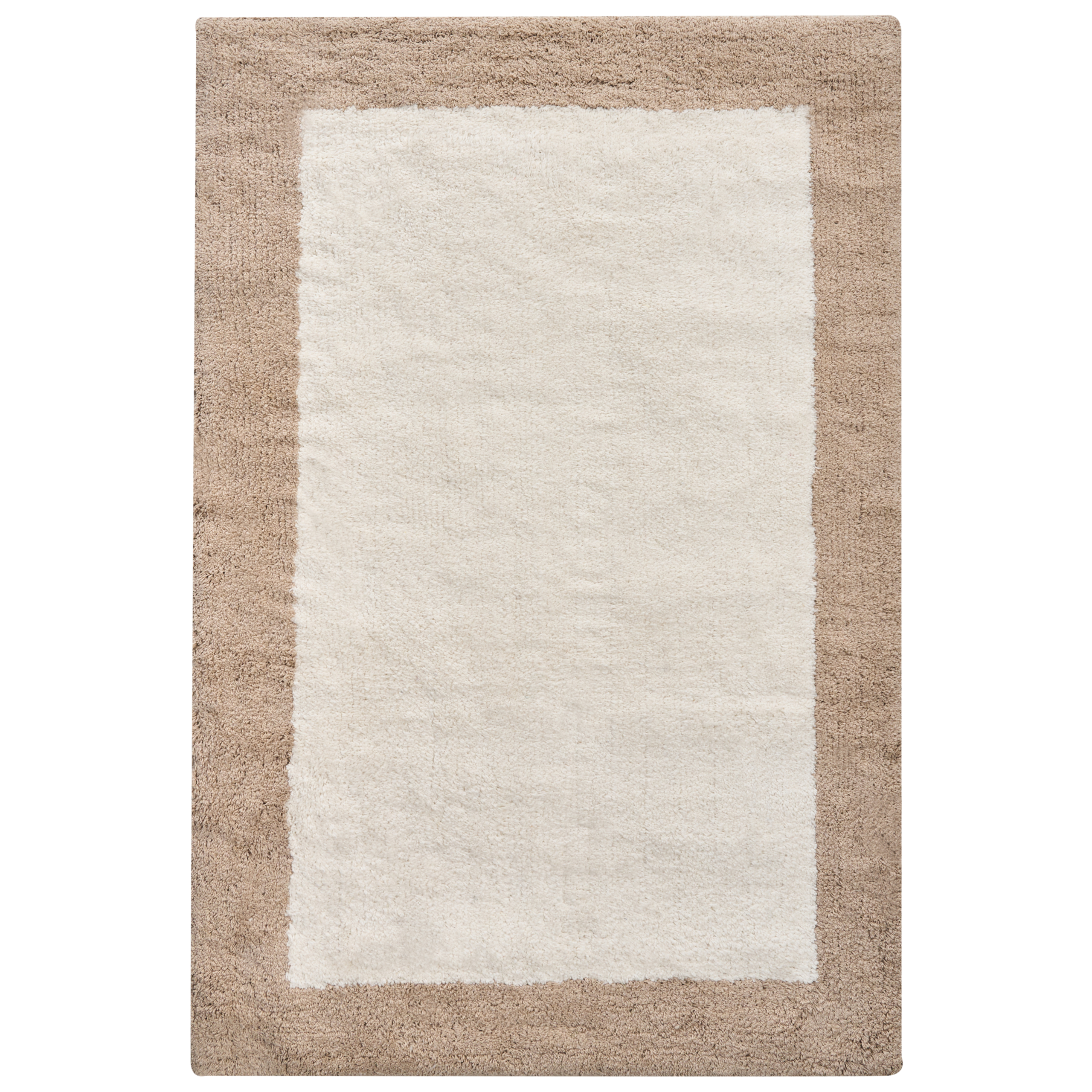 Bademåtte KABRI Brun/beige 60 x 90 cm Bomuld