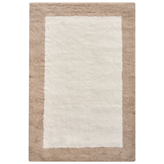 Bademåtte KABRI Brun/beige 60 x 90 cm Bomuld