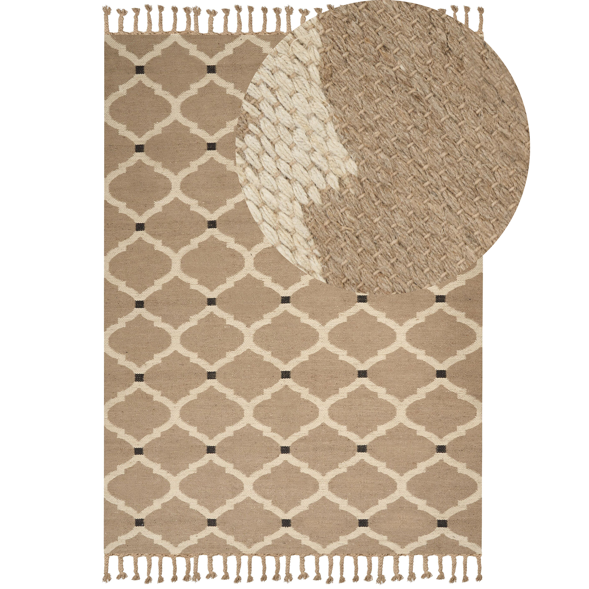 Gulvtæppe ORENCIK Beige 200 x 300 cm Jute