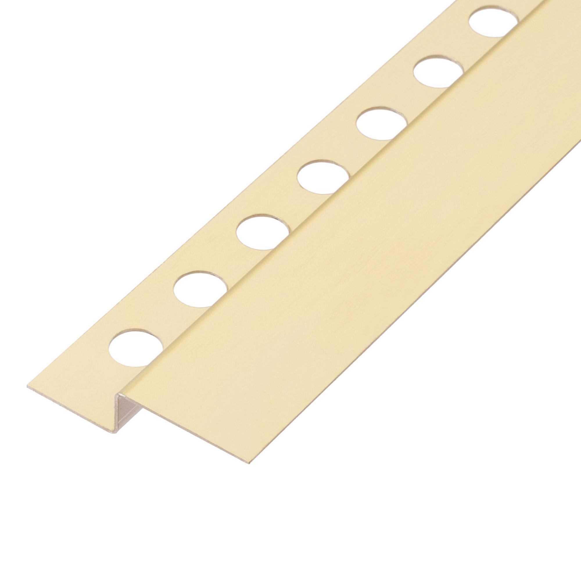 REA frontprofil til brusekar 130CM Guld, 130x1,2x5,2cm
