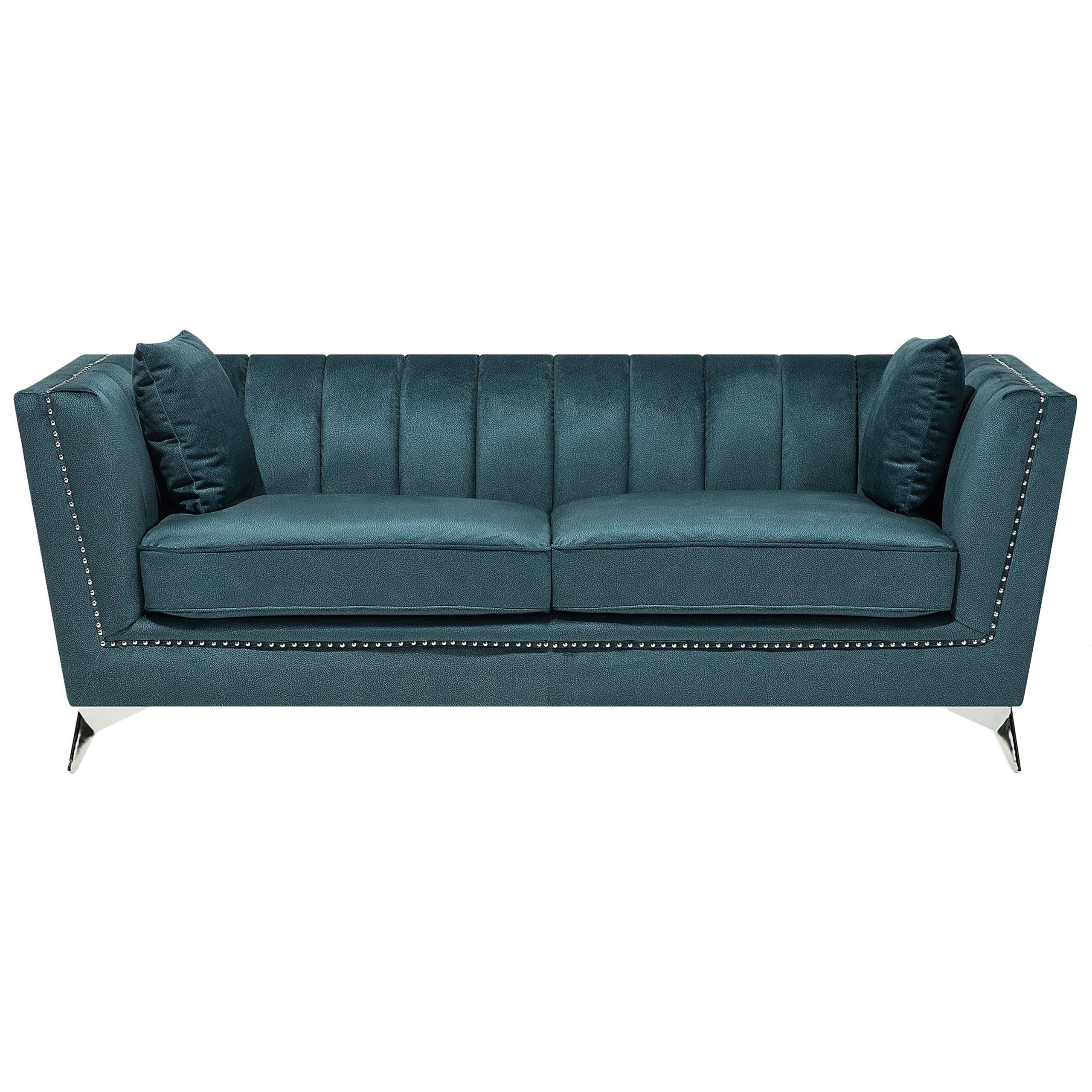 Sofa 3 personers GAULA Velour Blågrøn