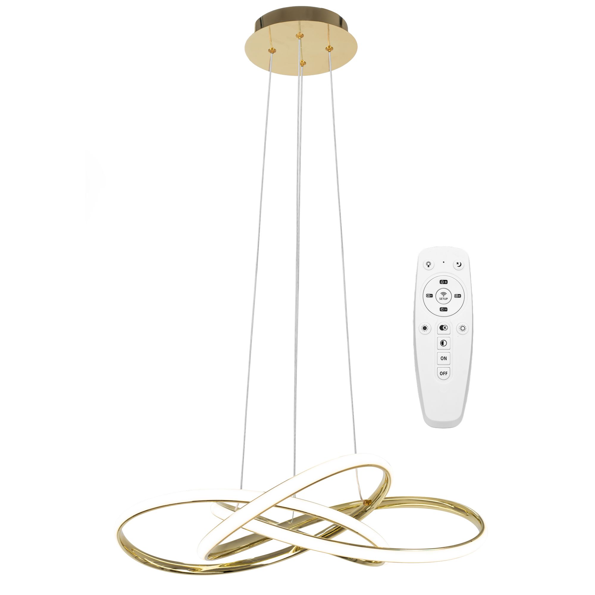 TOOLIGHT hængende loftlampe LED APP815-CP NODE Guld 13x60x70cm