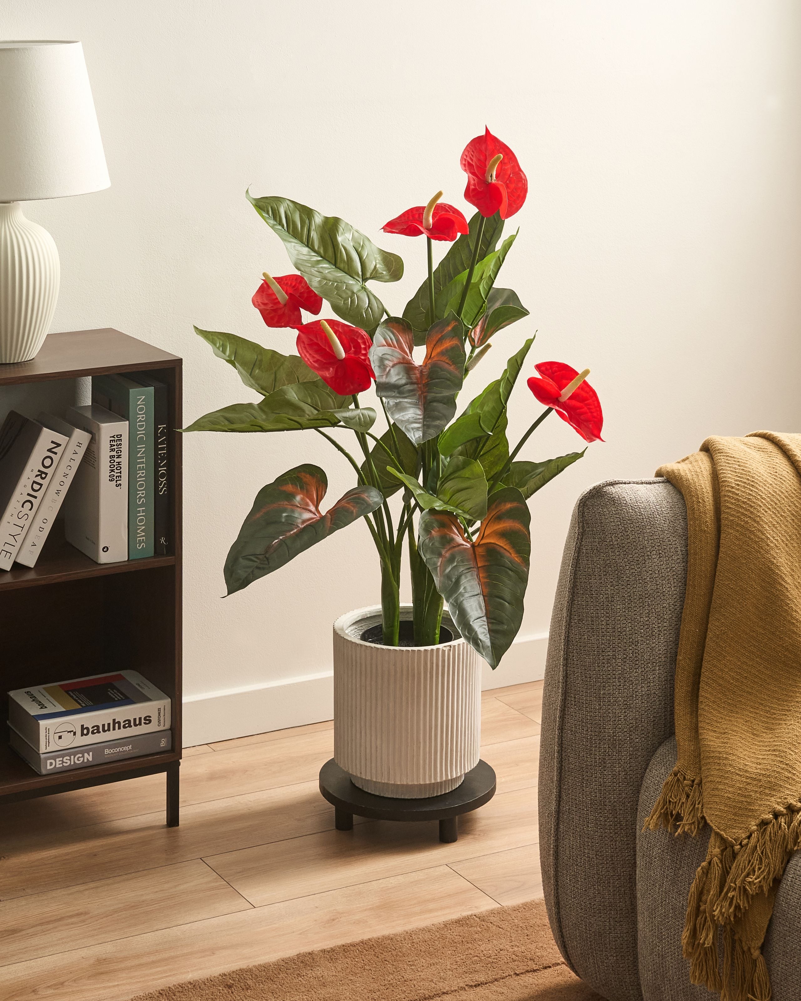 Kunstig plante ANTHURIUM 95 cm Grøn