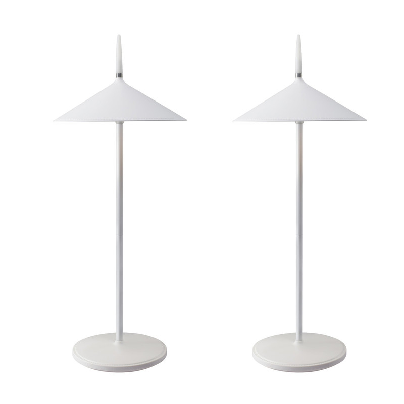 NETTLIFE Batteridrevet bordlampe LED - natlampe, 2 stk. ledningsfri bordlamper 1800mh A, genopladelig, touch, dæmpbar, moderne IP44