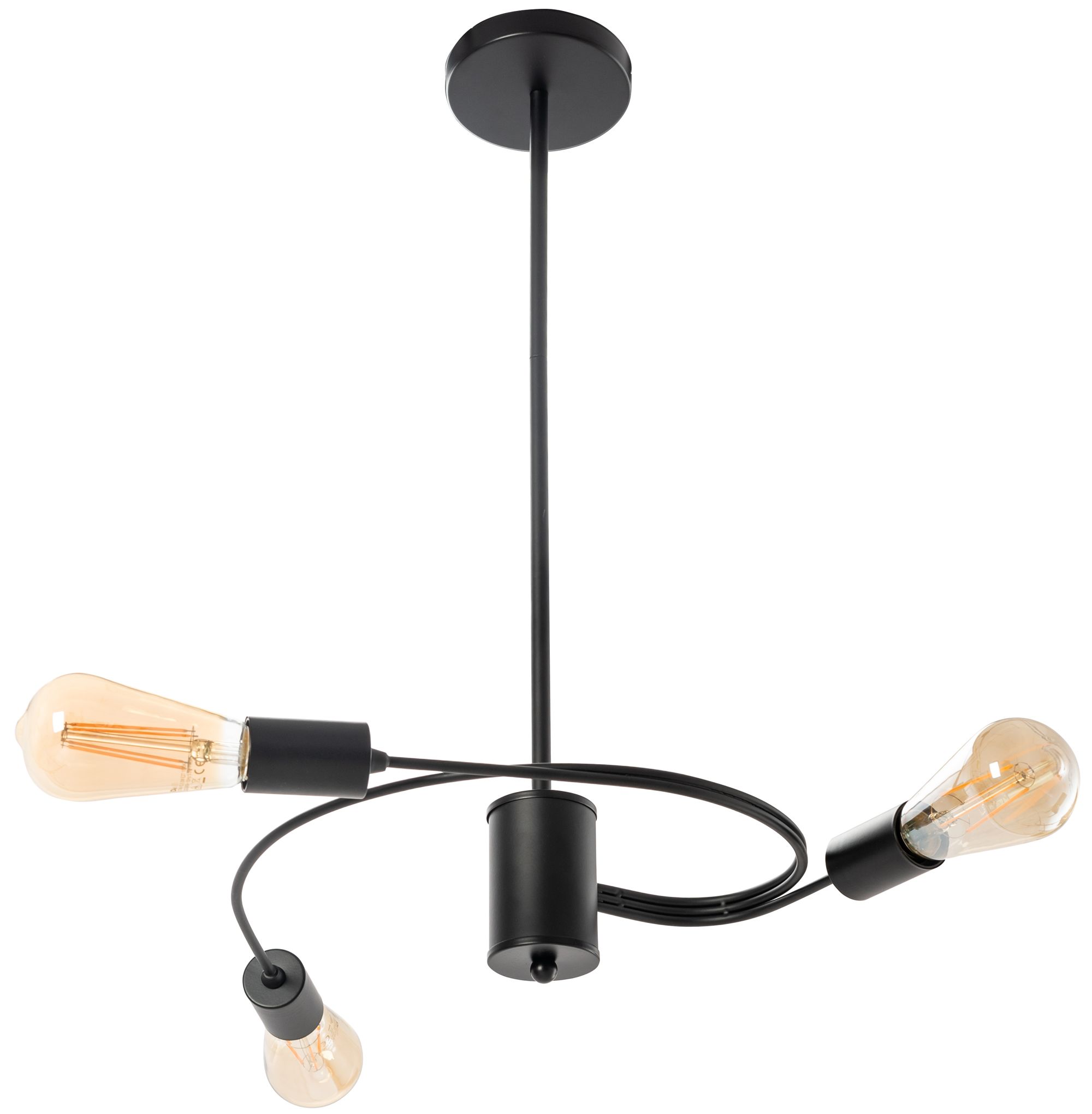 TOOLIGHT hængelampe APP740-3CP sort, 38x38x73cm