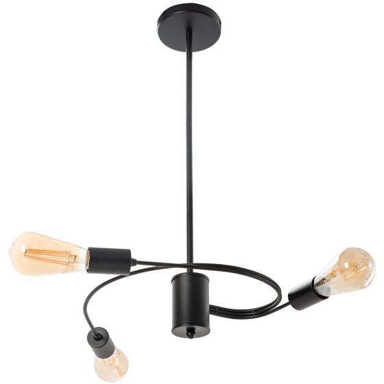 TOOLIGHT hængelampe APP740-3CP sort, 38x38x73cm