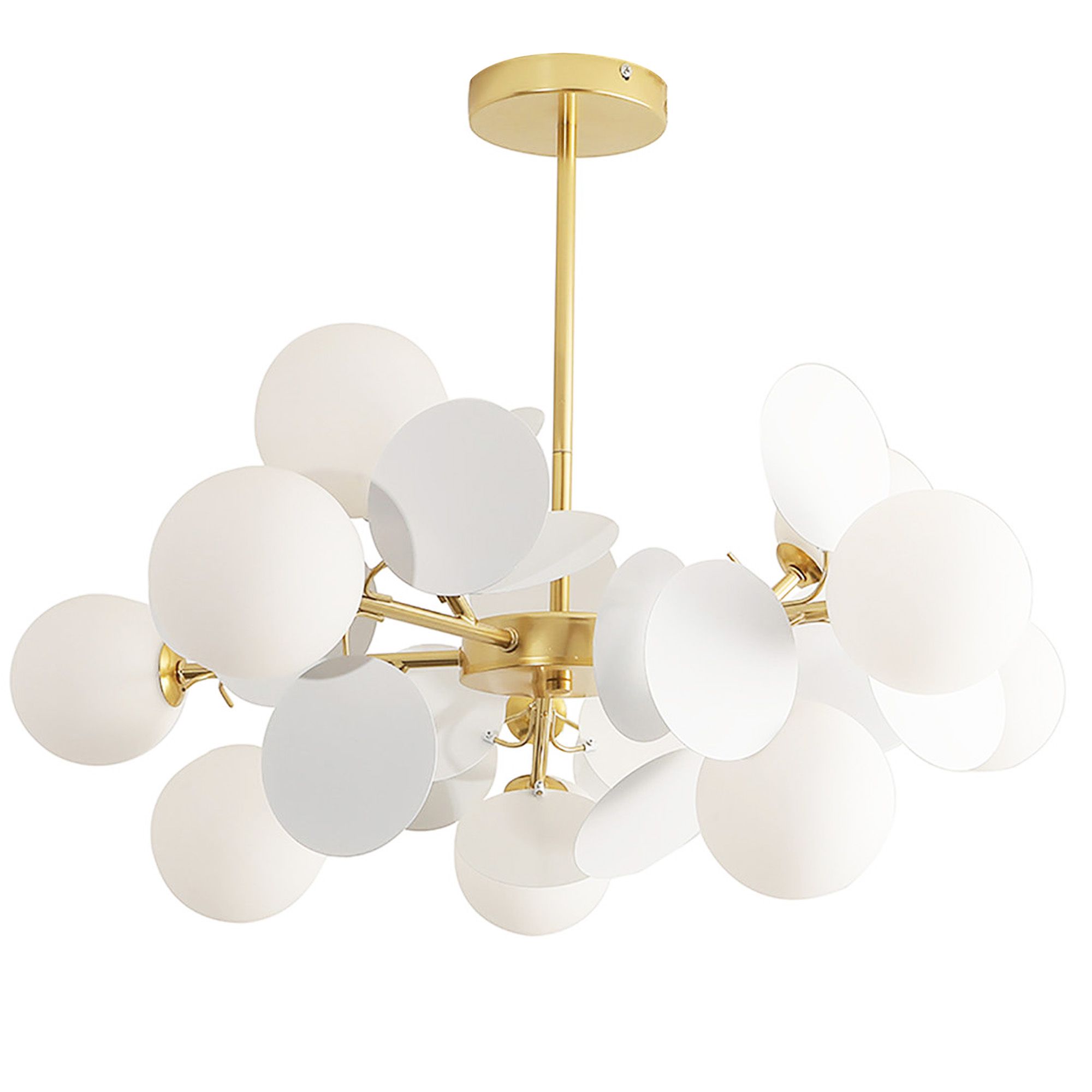 TOOLIGHT hængende loftlampe APP1565-12 Guld 55x95x55cm