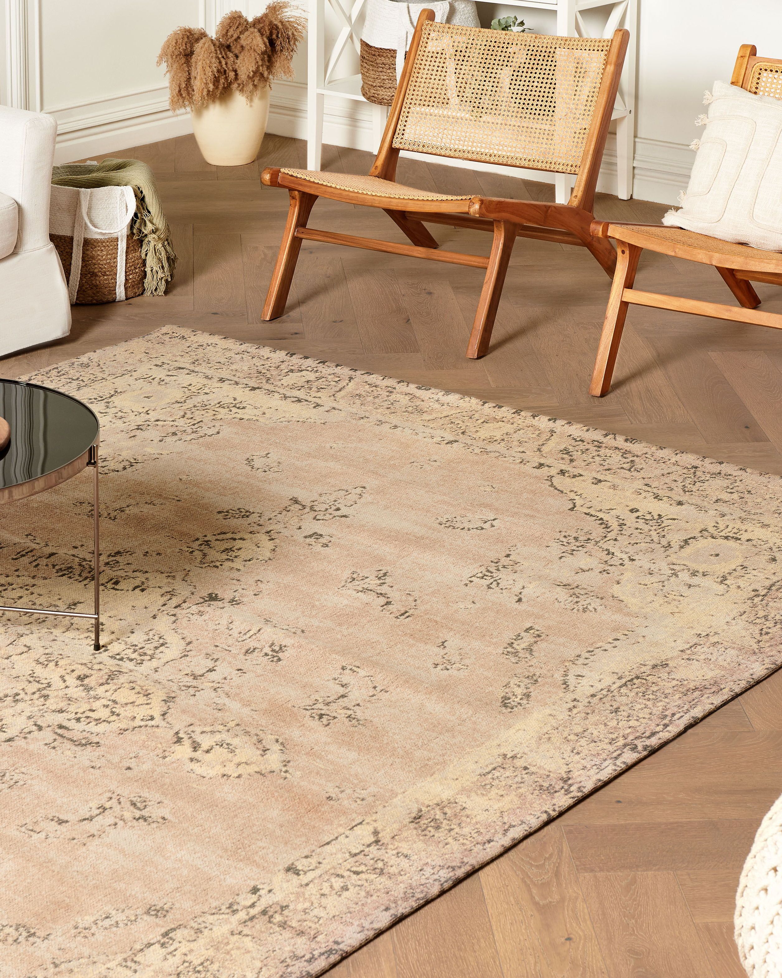 Gulvtæppe MATARIM Beige 200 x 300 cm Bomuld
