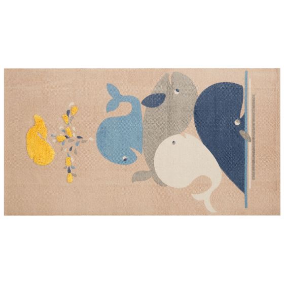 Børnetæppe SEAI Beige 80 x 150 cm Bomuld