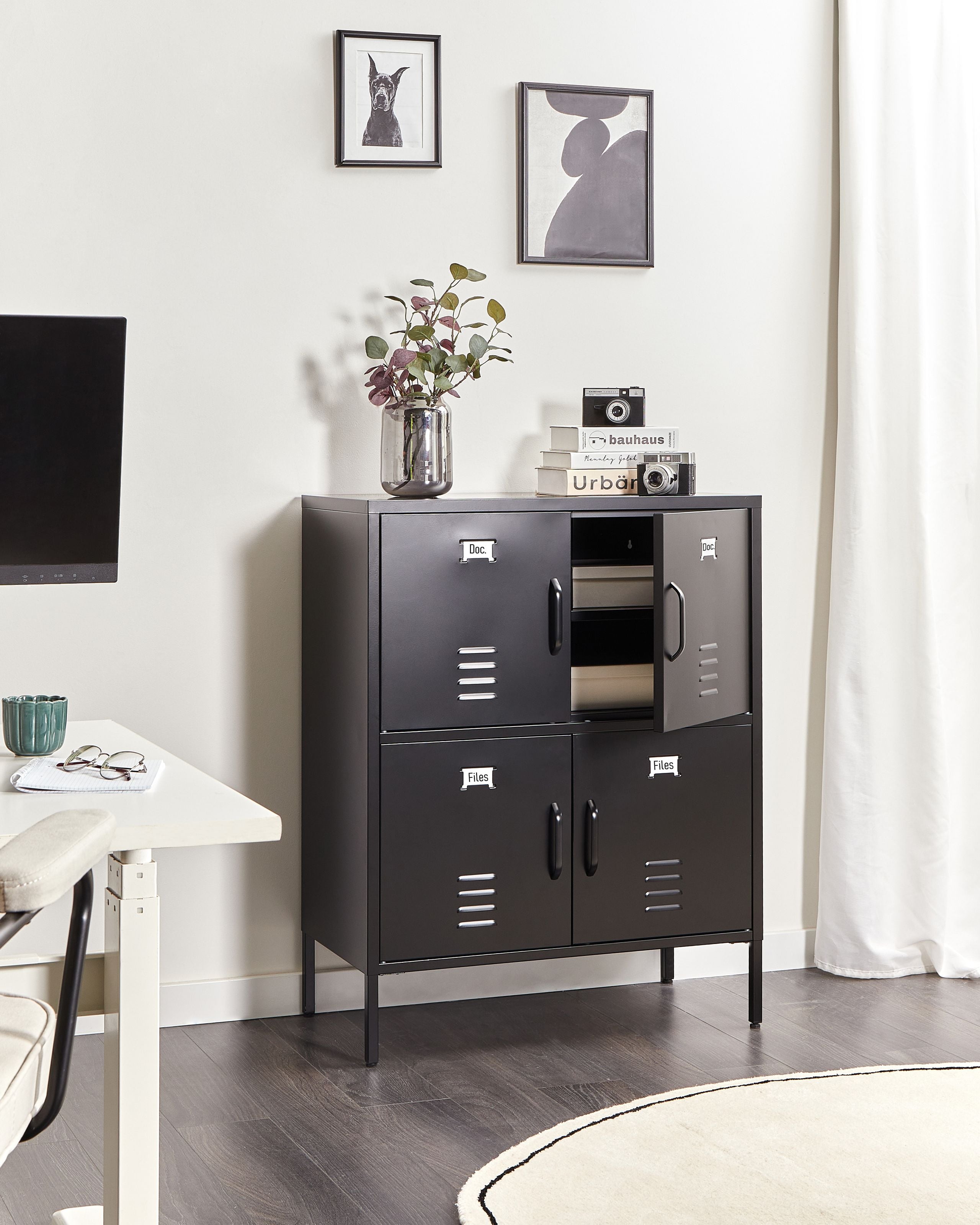 Kontorskab HOLBECK Metal Sort