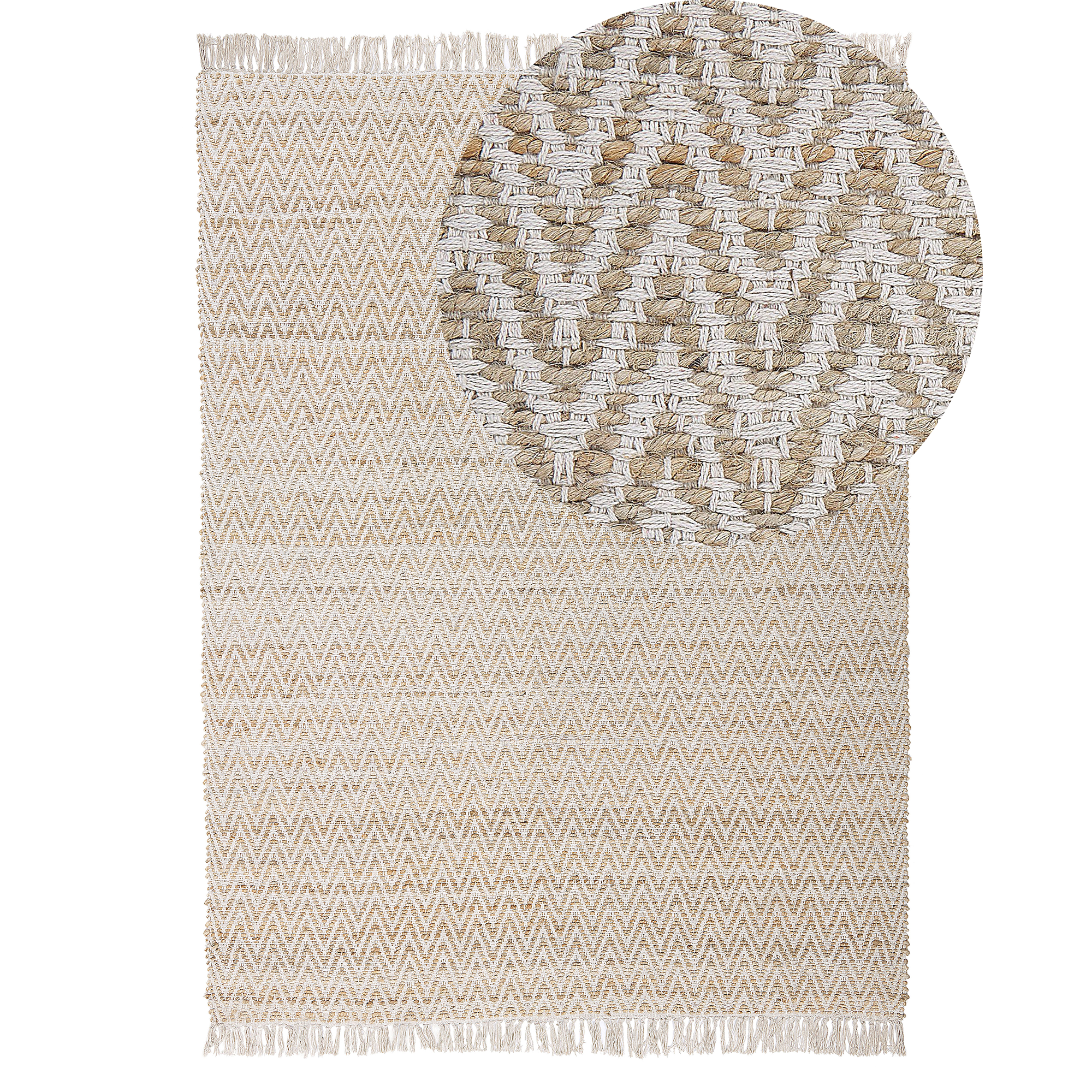 Gulvtæppe AFRIN Beige 140 x 200 cm Jute