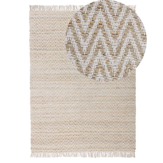 Gulvtæppe AFRIN Beige 140 x 200 cm Jute