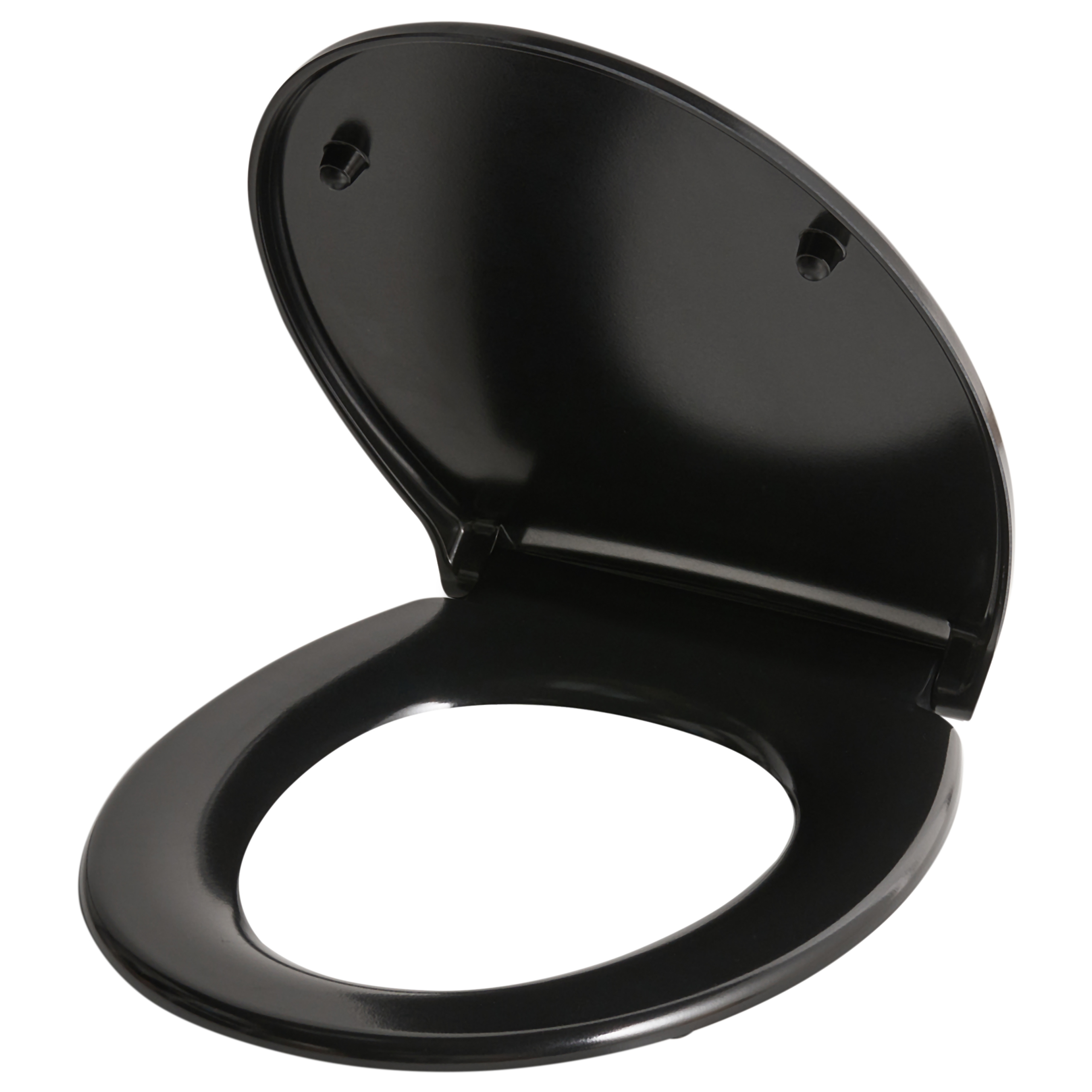 Toiletbræt PAPURI Soft close Duroplast Sort