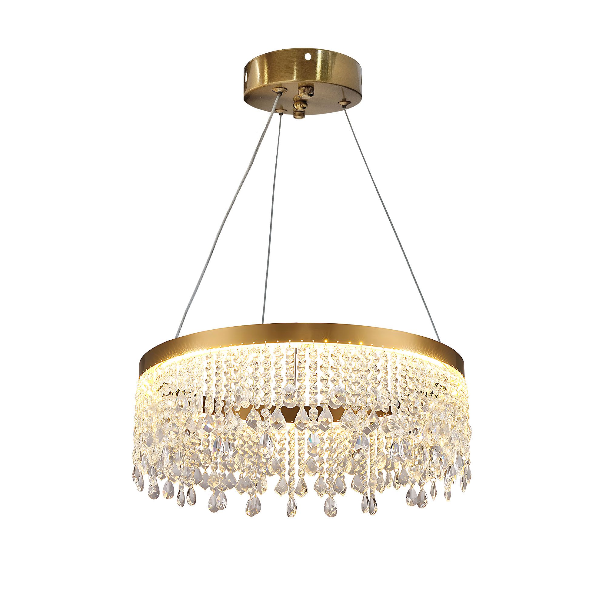 TOOLIGHT hængende loftlampe APP1730-1CP 40cm LED Guld 40x40x85cm