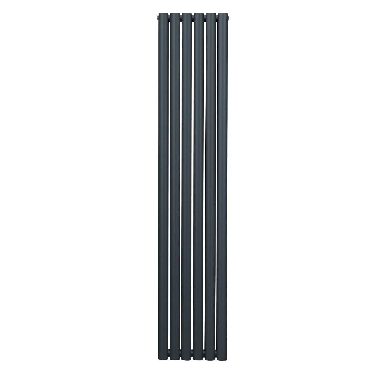 Oval søjleradiator – 1800 mm x 360 mm – Antracitgrå