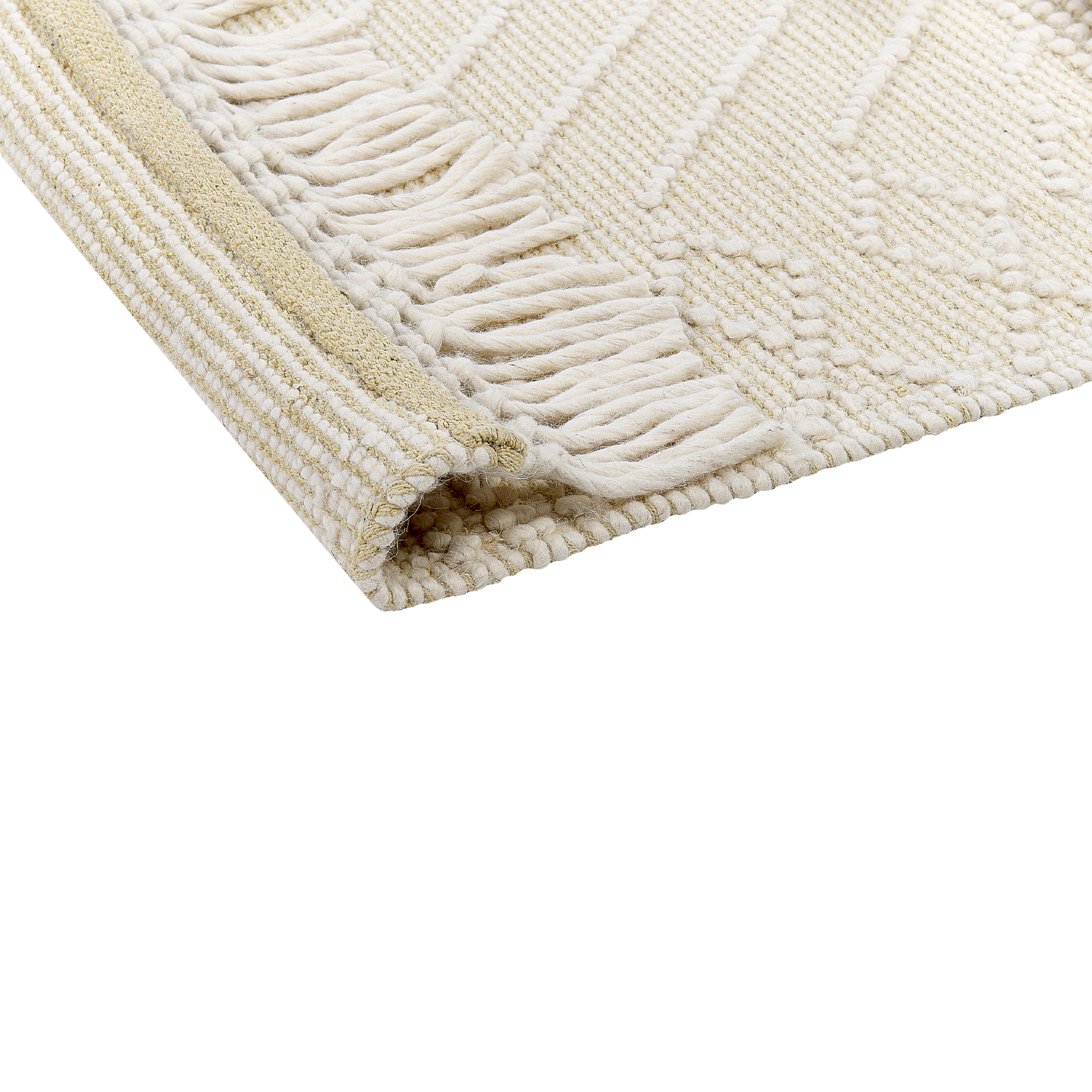 Gulvtæppe MAVIKENT Beige 160 x 230 cm Uld
