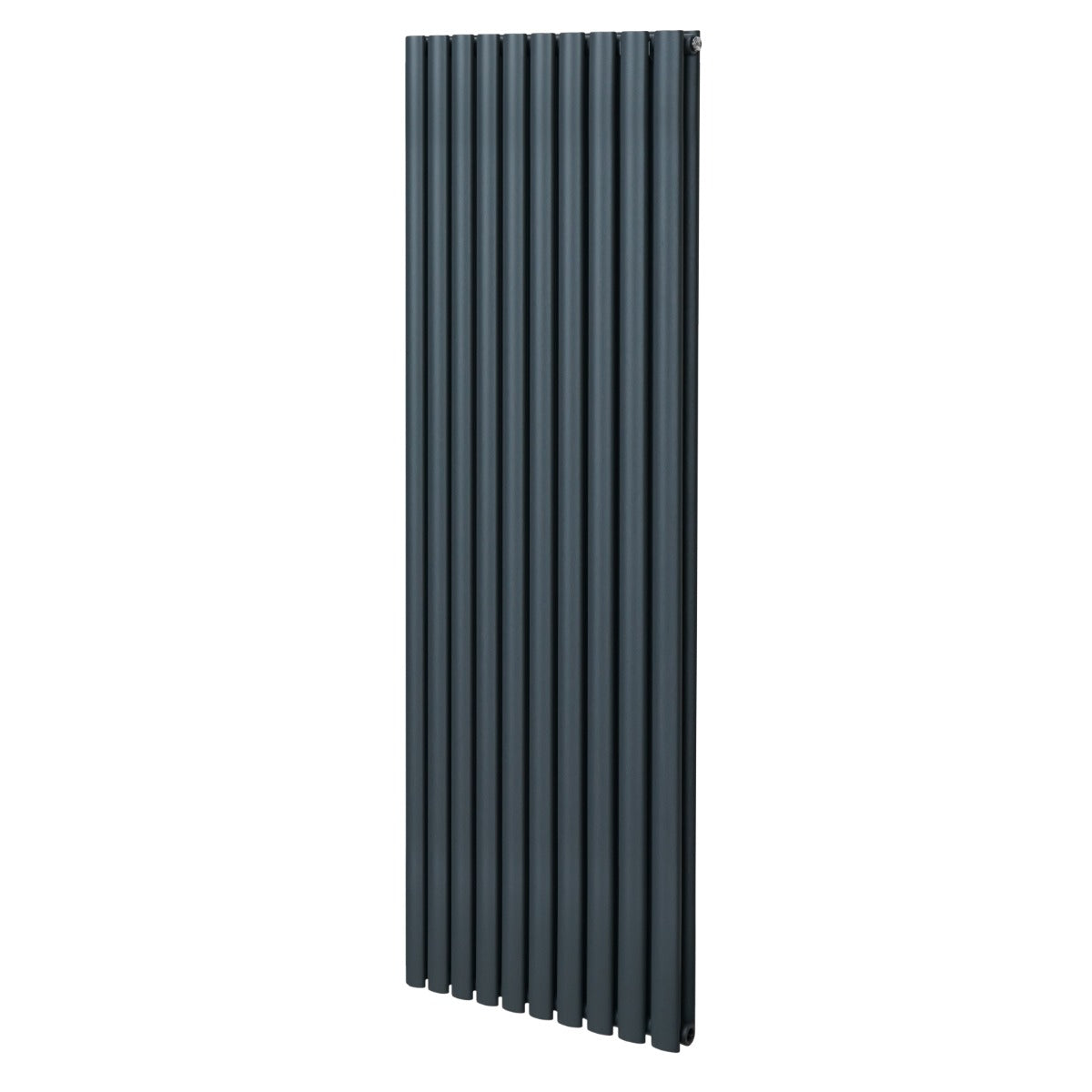 Oval søjleradiator – 1800 mm x 600 mm – Antracitgrå