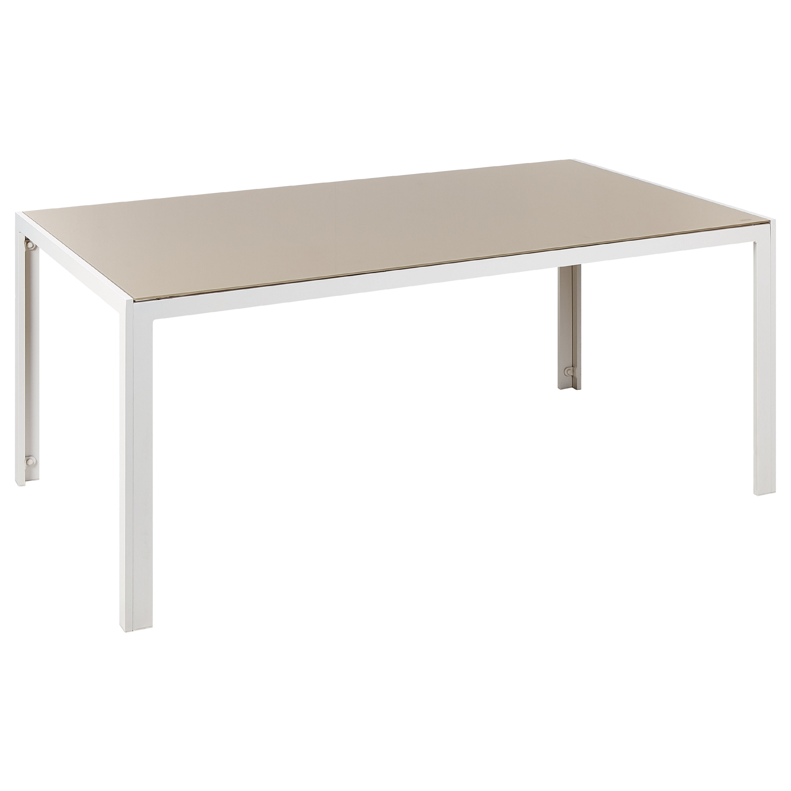 Havebord CATANIA 160 cm 91 cm Glas Beige