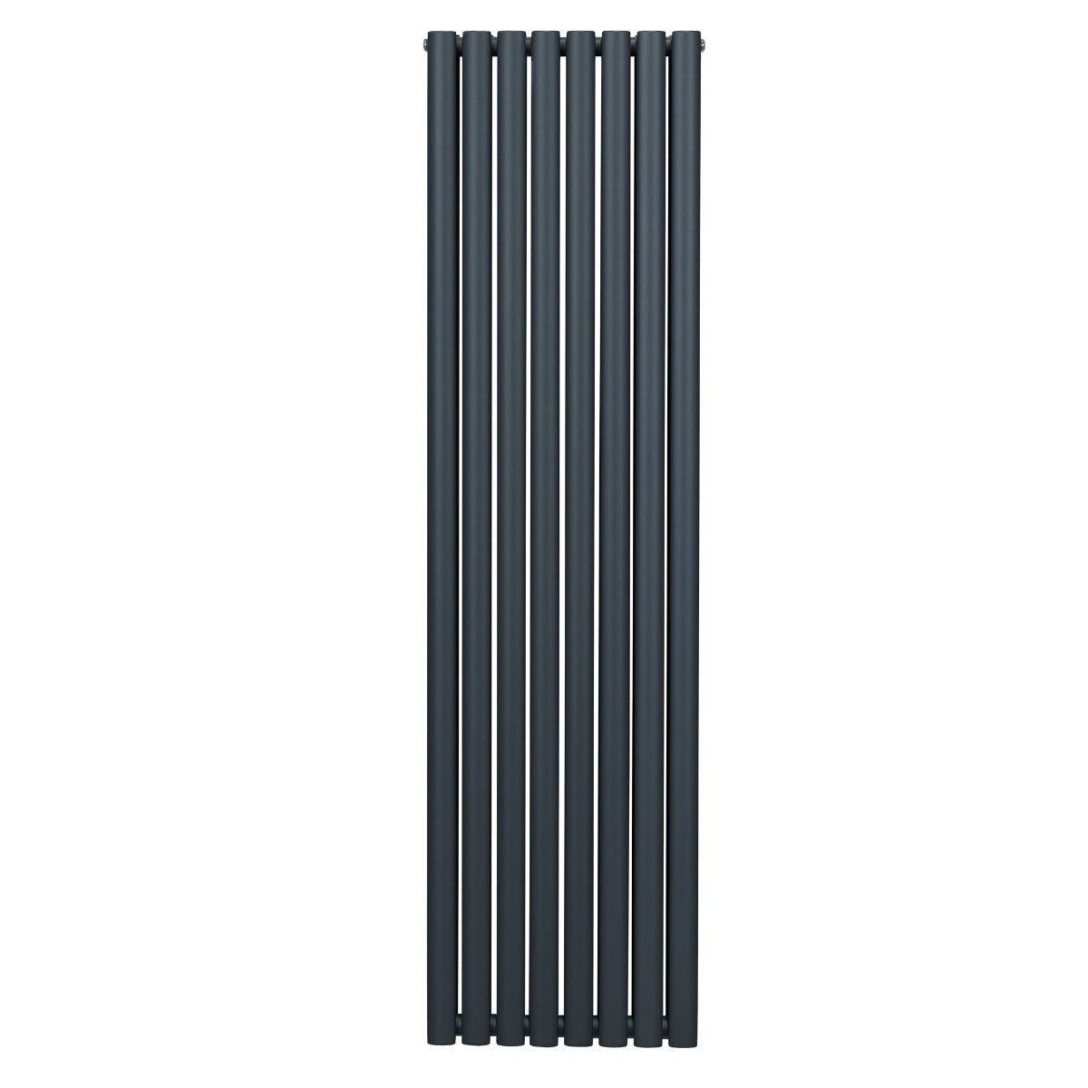 Oval søjleradiator – 1800 mm x 480 mm – Antracitgrå