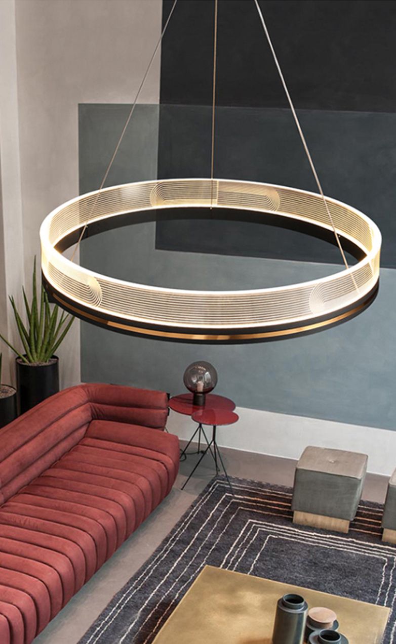 TOOLIGHT hængende loftlampe APP1190-CP 60CM LED Guld 60x60x76cm