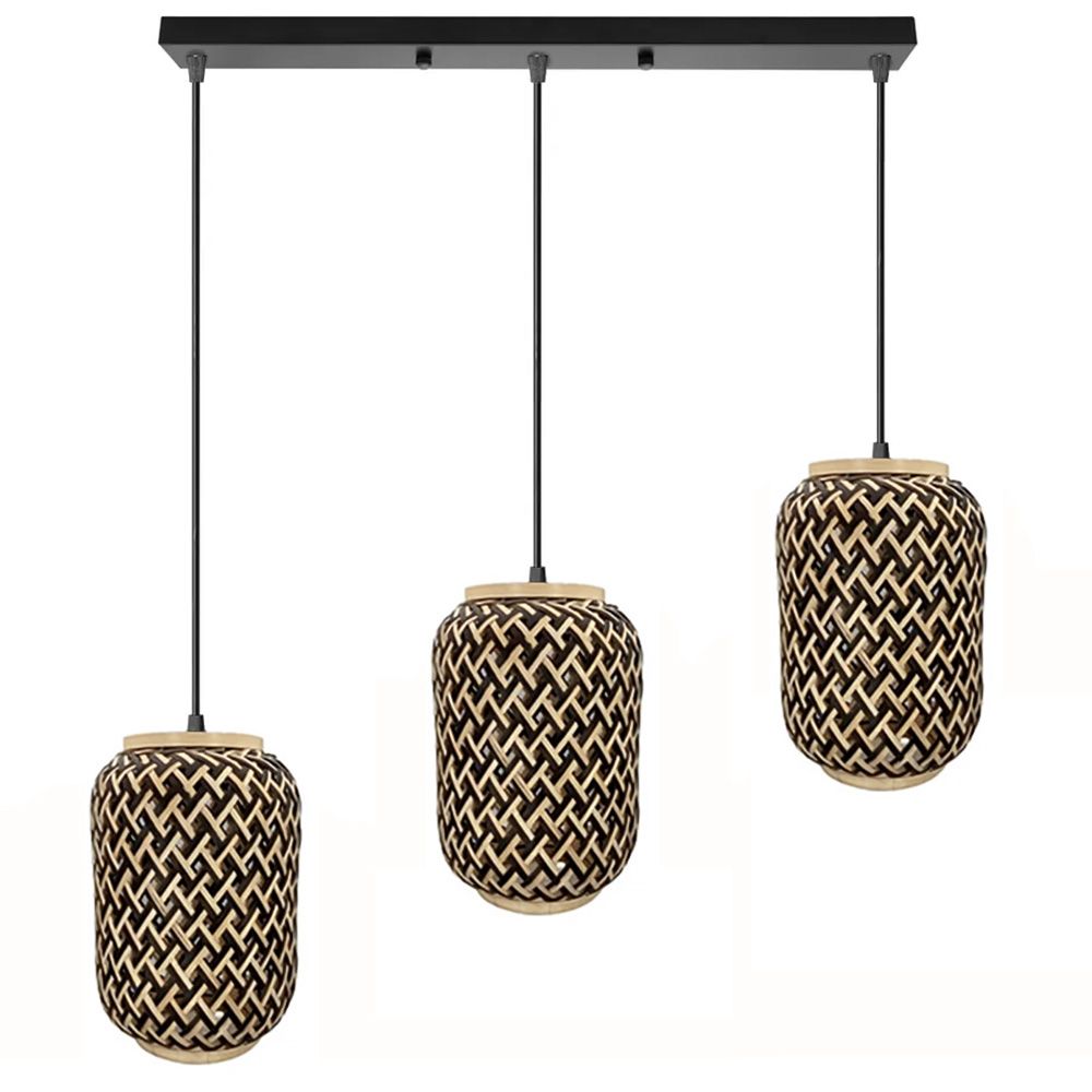 TOOLIGHT hængende loftlampe APP1425-3CP Sort 76x16x24cm