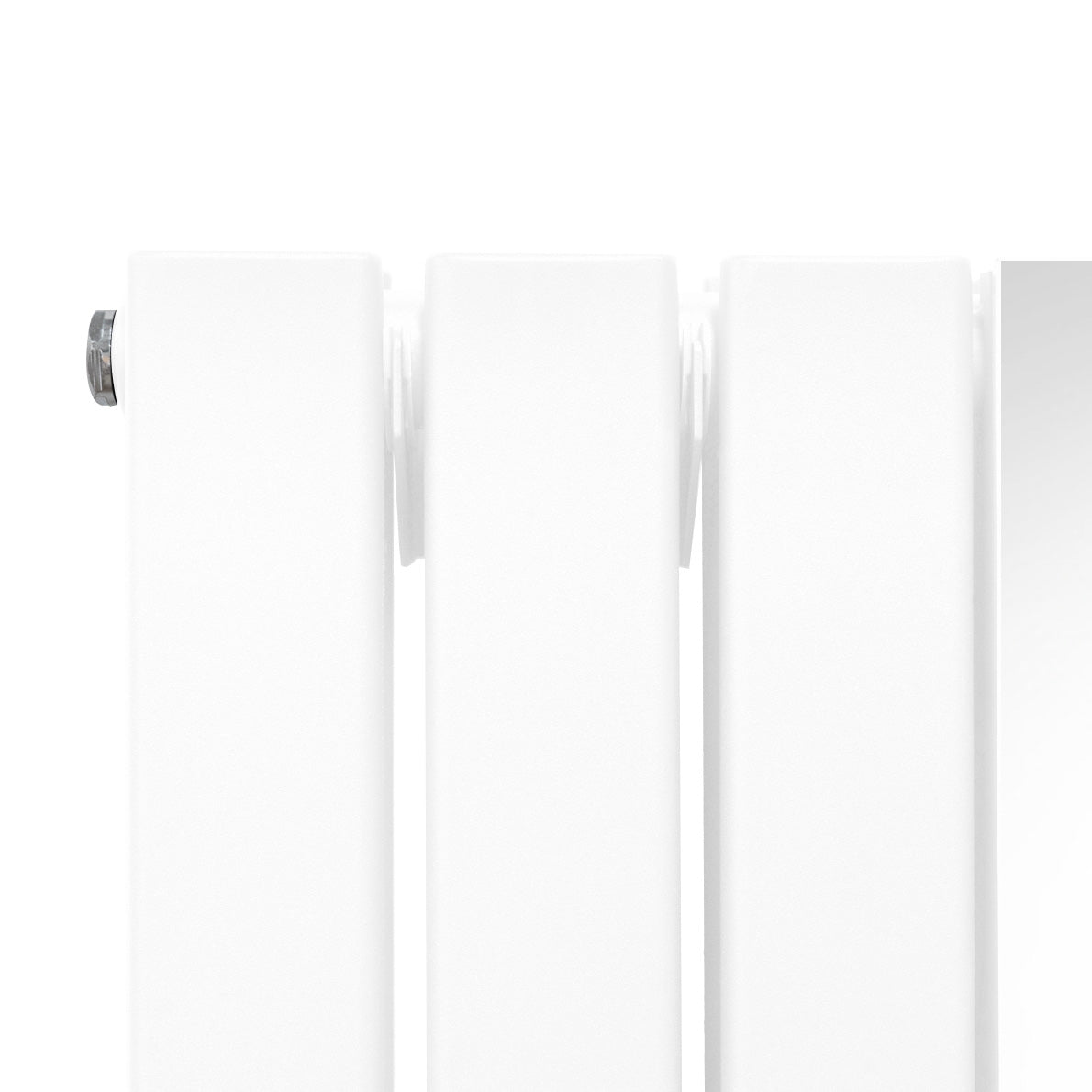Spejlradiator og ventiler - 1800 mm x 565 mm - Hvid
