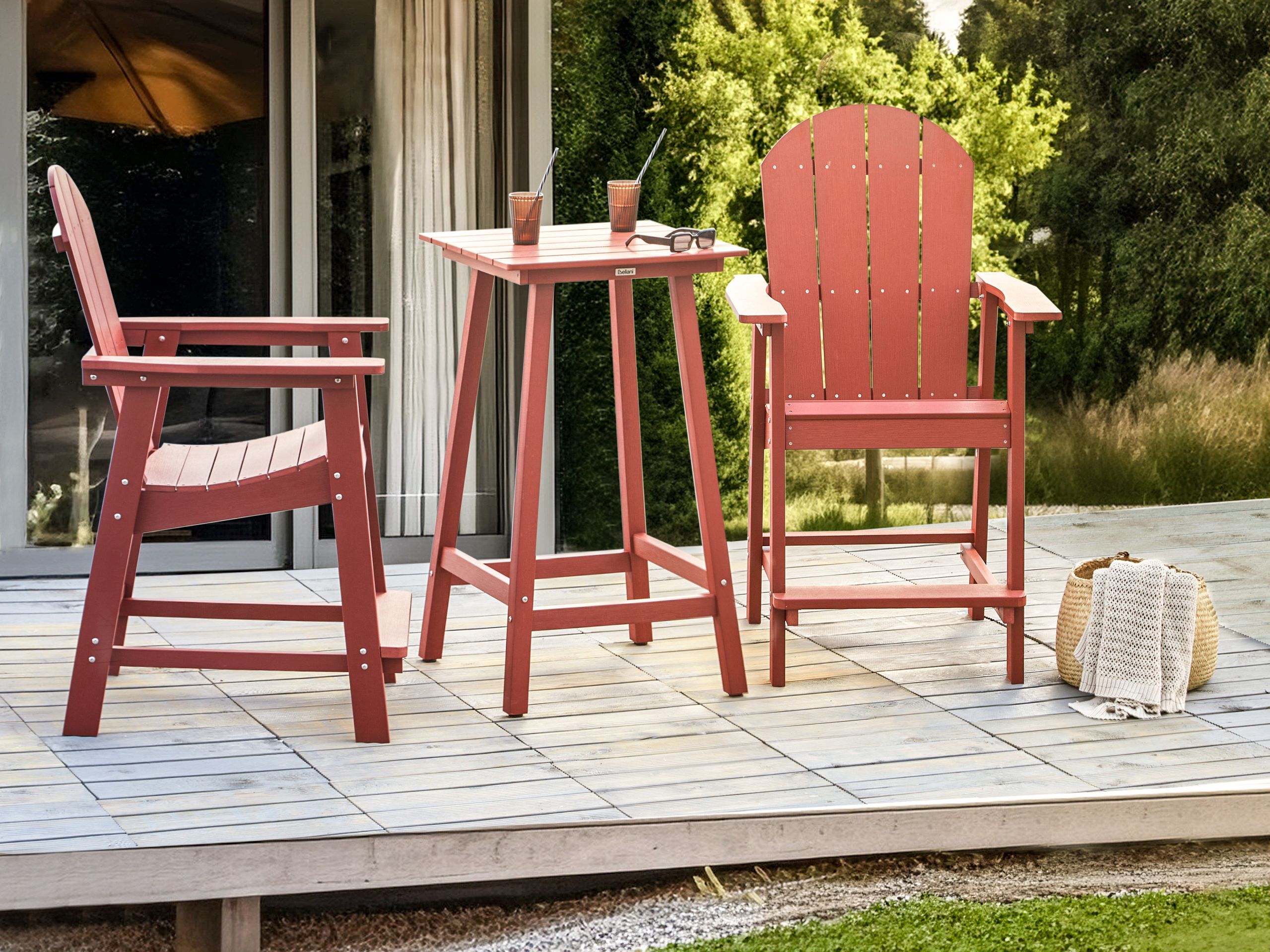 Altansæt ADIRONDACK Rød