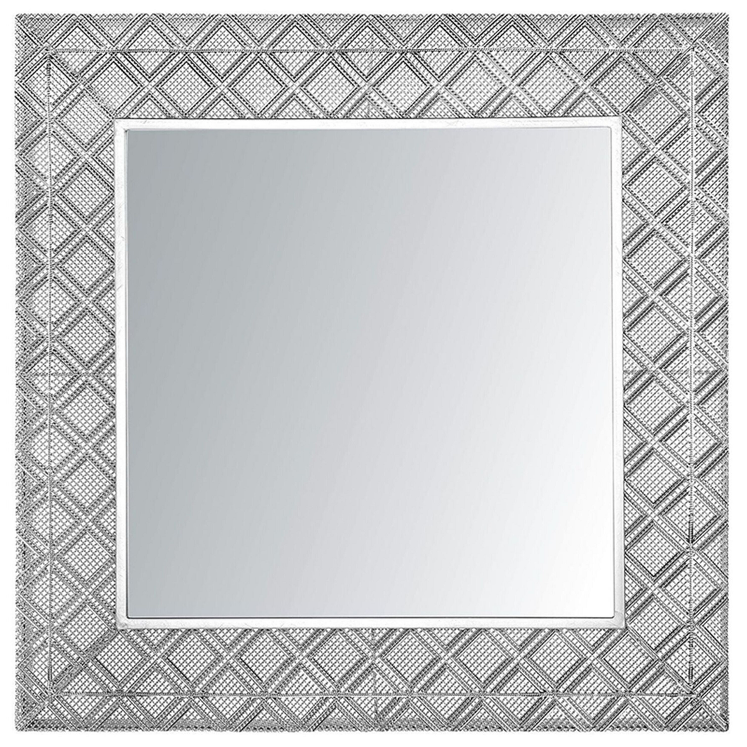 Vægspejl EVETTES 80 cm 80 cm Metal Sølv