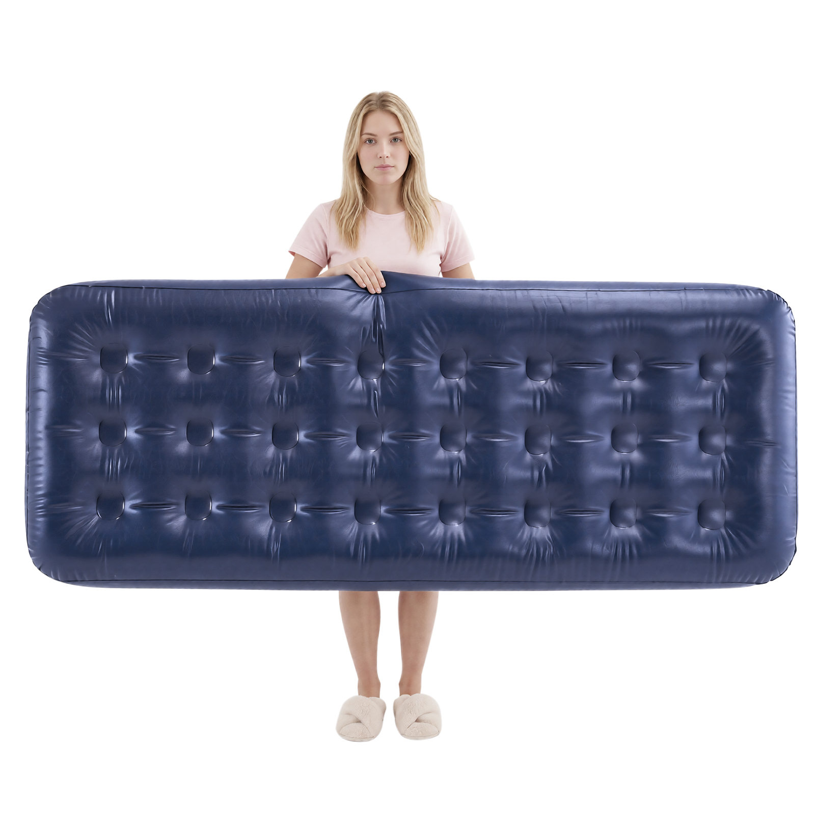 Luftmadras med integreret pude Grøn 191x76x22 cm OGS32-II-GR-P01