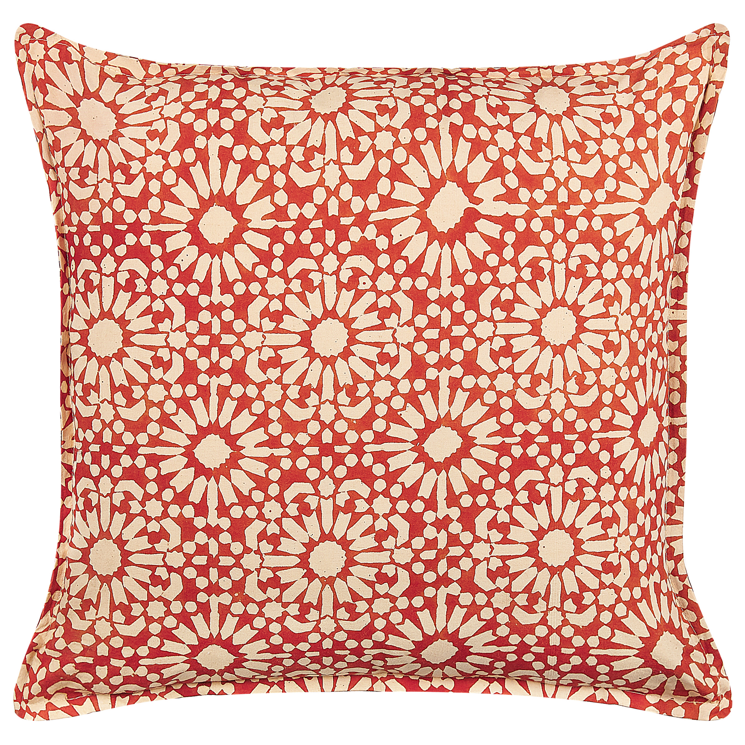 Pyntepude CEIBA 45 x 45 cm Bomuld Rød Geometrisk mønster