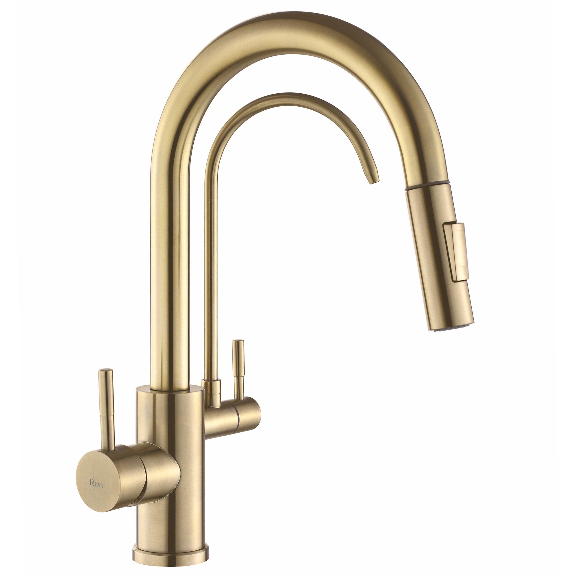 REA køkkenarmatur ECO FRESH Børstet guld, 18x3,5x37,5cm