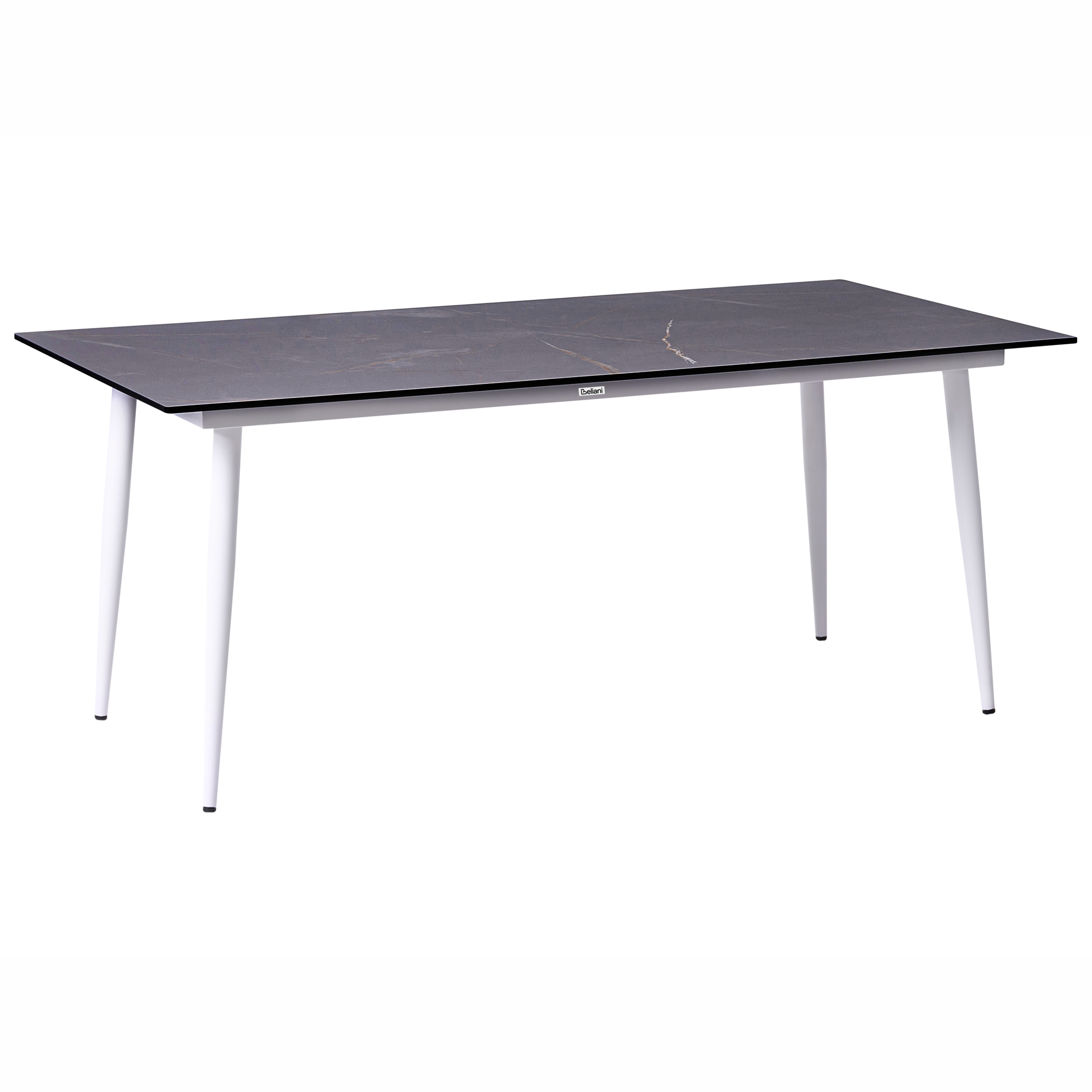 Havebord TOLENTINO 180 cm 90 cm Marmor effekt Grå marmor