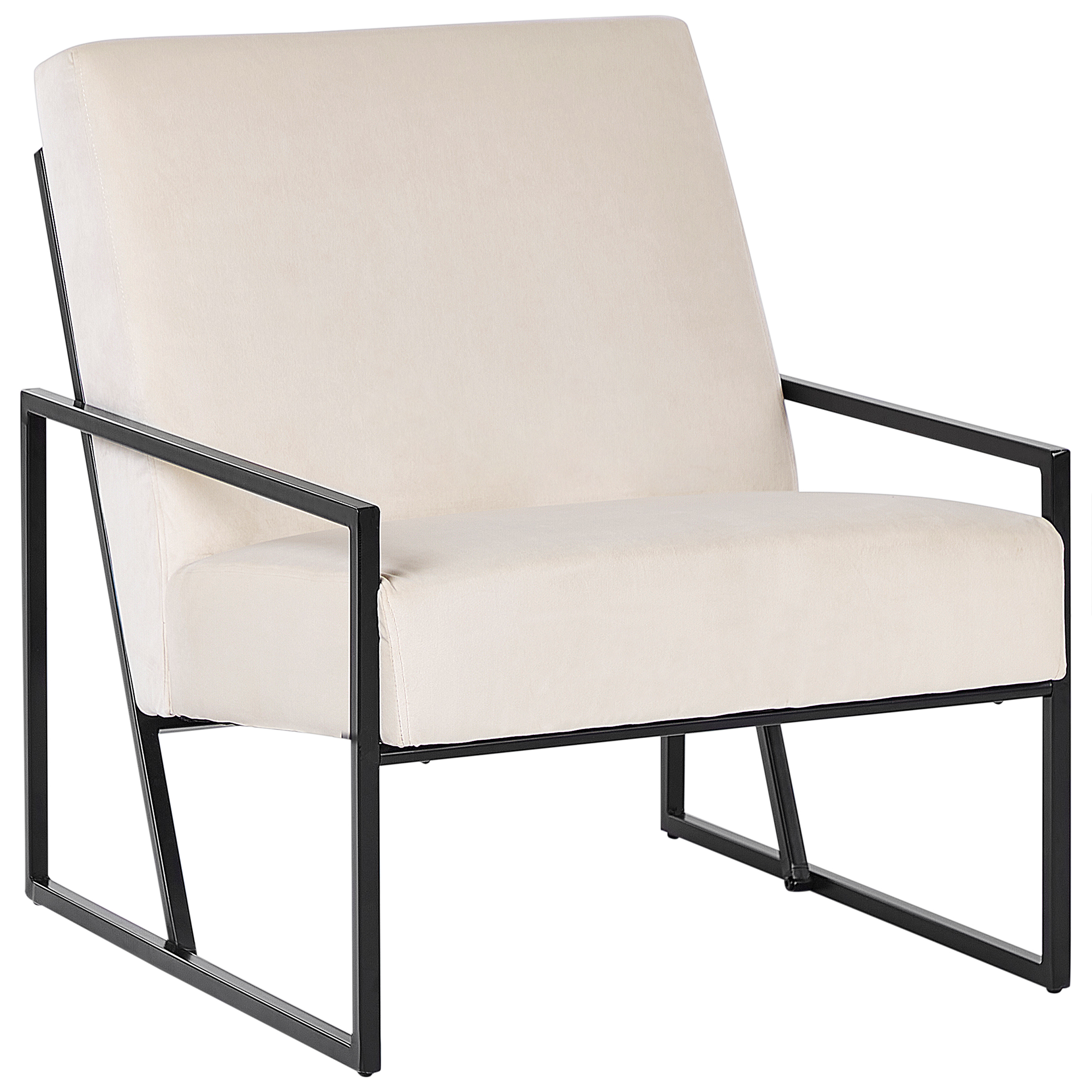 Lænestol DELARY Velour Lys Beige