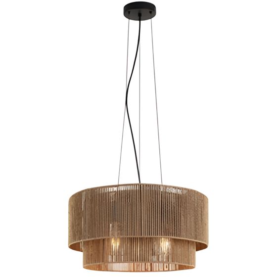 TOOLIGHT hængende loftlampe APP1837-1CP Sort/Brun 46x46x21cm