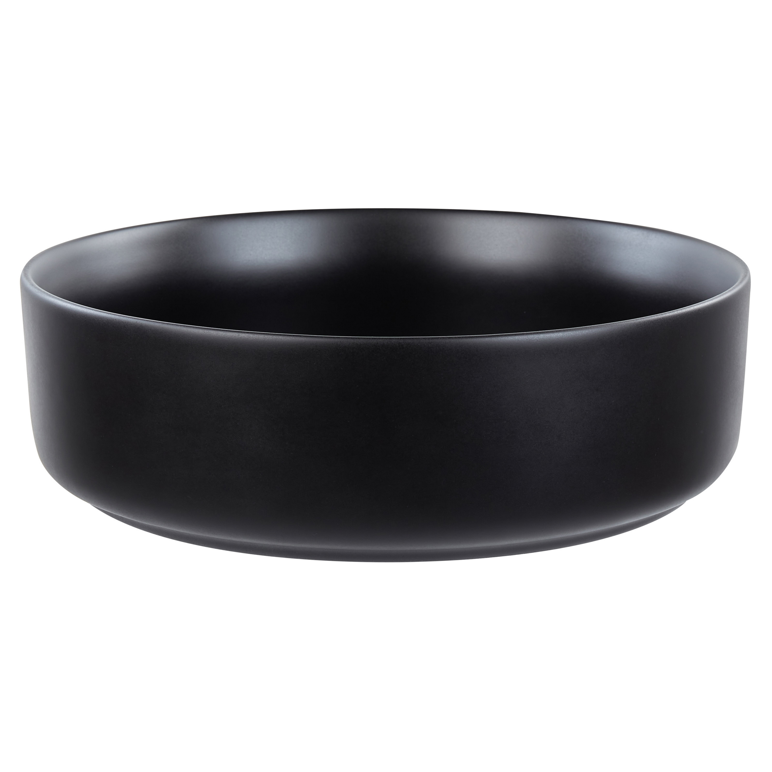 Vask til bordplade CALIG ⌀ 36 cm Keramik Sort