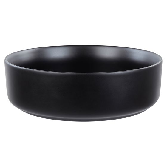 Vask til bordplade CALIG ⌀ 36 cm Keramik Sort