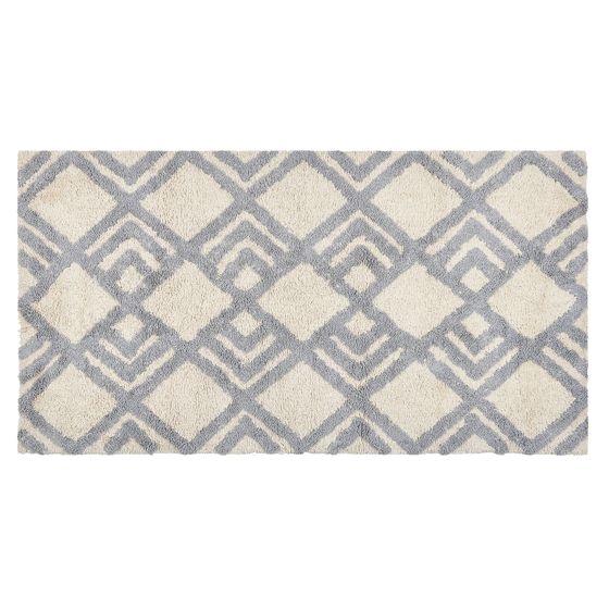 Gulvtæppe NEVSEHIR Beige 80 x 150 cm Bomuld
