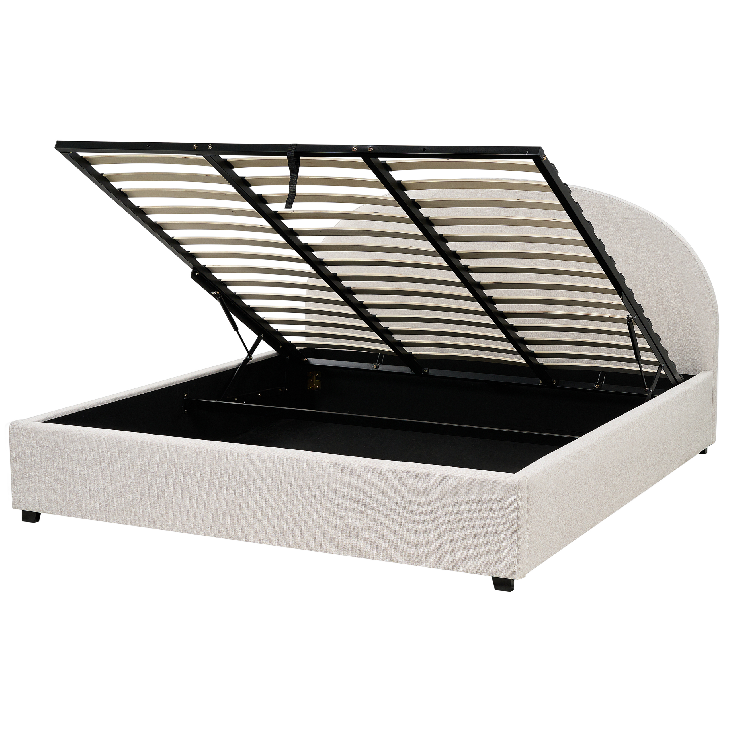 Seng med opbevaring VAUCLUSE Lys Beige 180 x 200 cm
