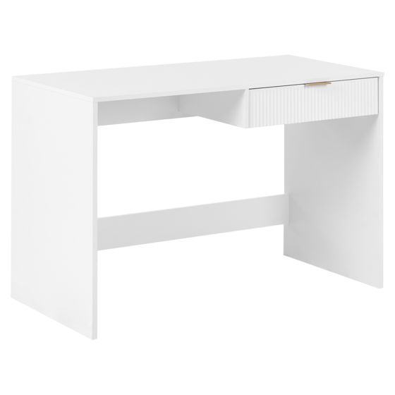 Skrivebord LUTETIA 120 cm 60 cm Hvid