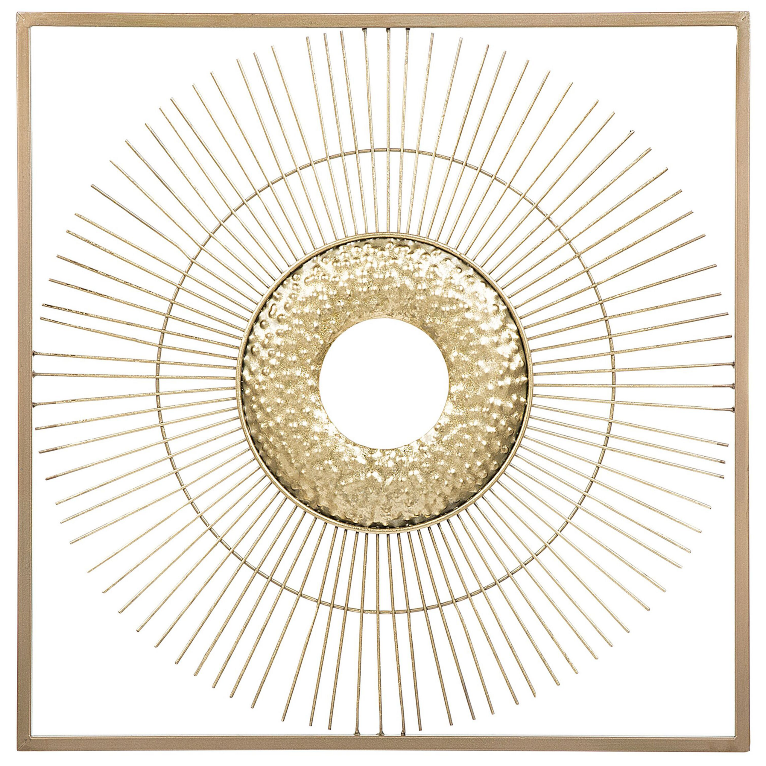 Vægdekoration MERCURY 50 cm Metal Guld