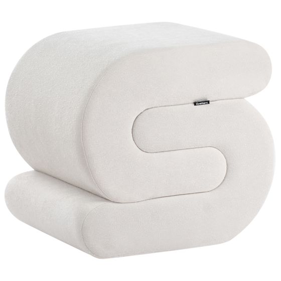 Puf ARCADIA Chenille Cremehvid