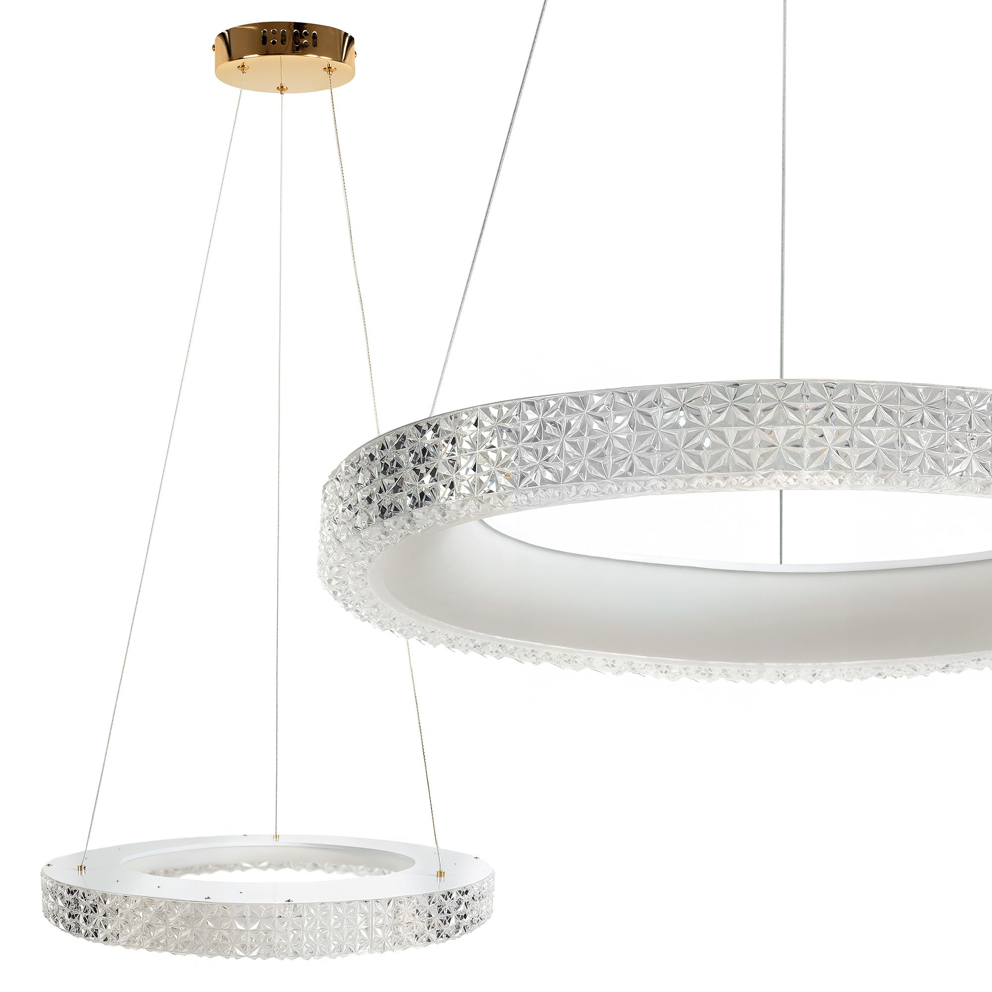 TOOLIGHT hængende loftlampe MS002-CP 60CM LED Rosaguld 60x60x5,5cm