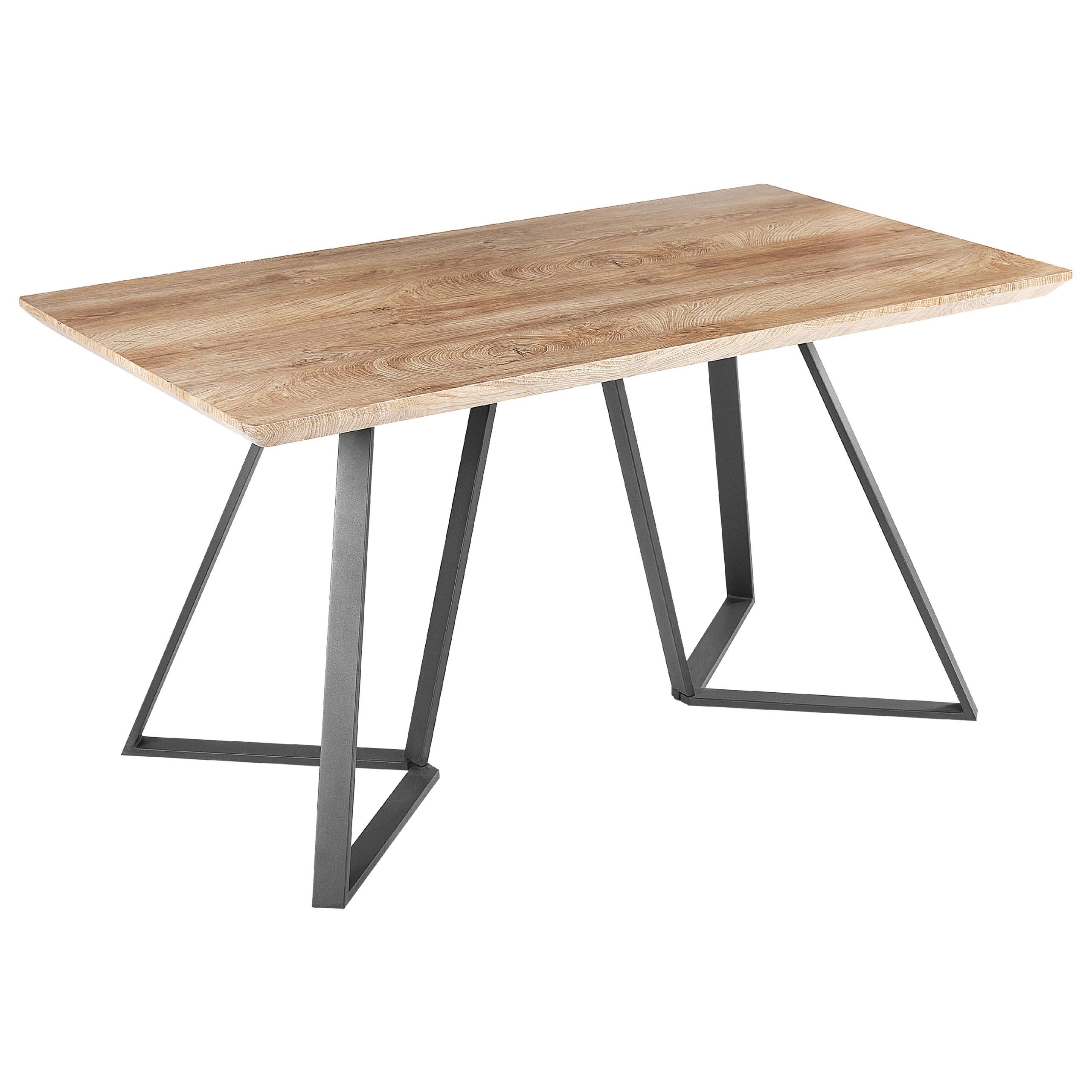 Spisebord UPTON Lysebrun 140 cm 80 cm