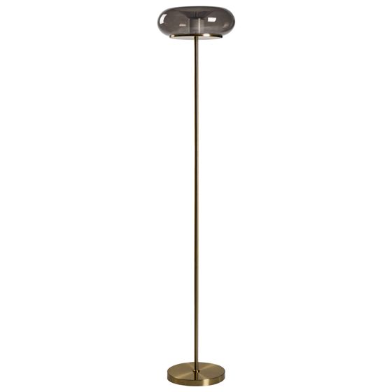 LED-gulvlampe NITH Med dæmpning Glas Grå