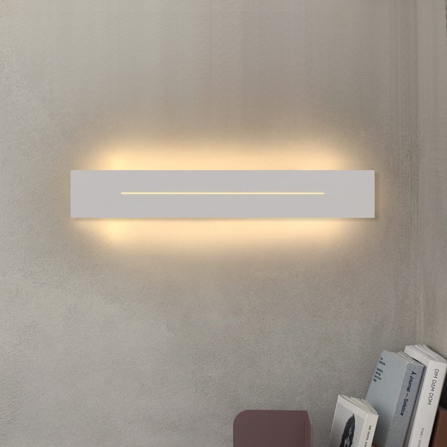NETTLIFE LED - væglampe, til indendørs brug, 30 cm, moderne, væglampe, varm hvid, 8W, væglampe