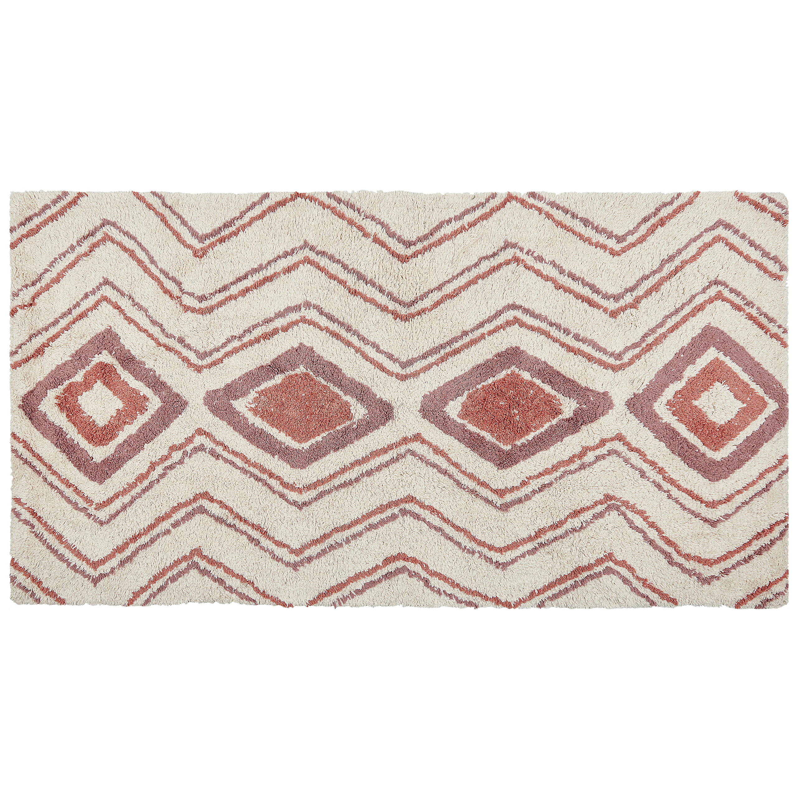 Gulvtæppe KASTAMONU Beige 80 x 150 cm Bomuld