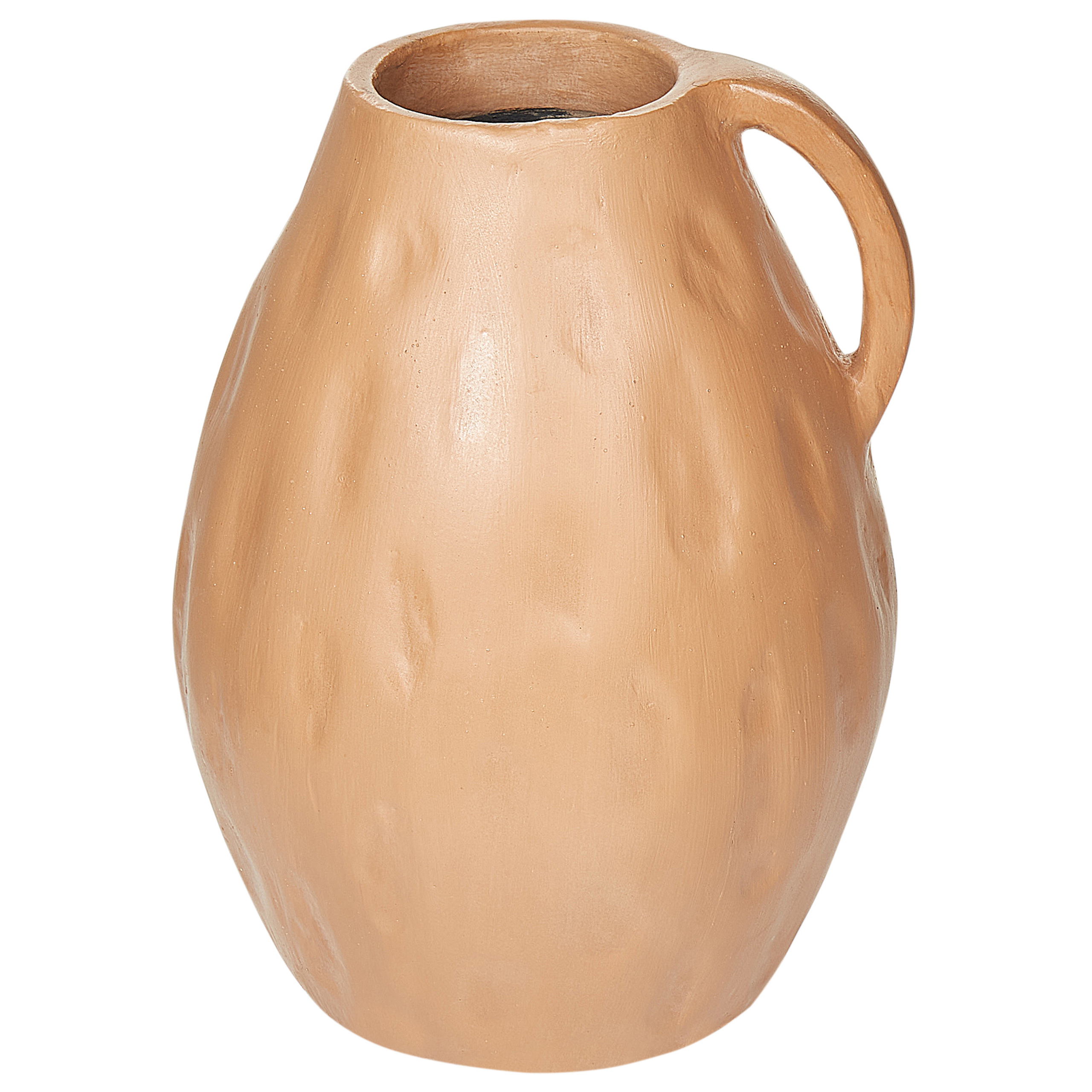 Dekovase KULIM 40 cm Keramik Mørk beige