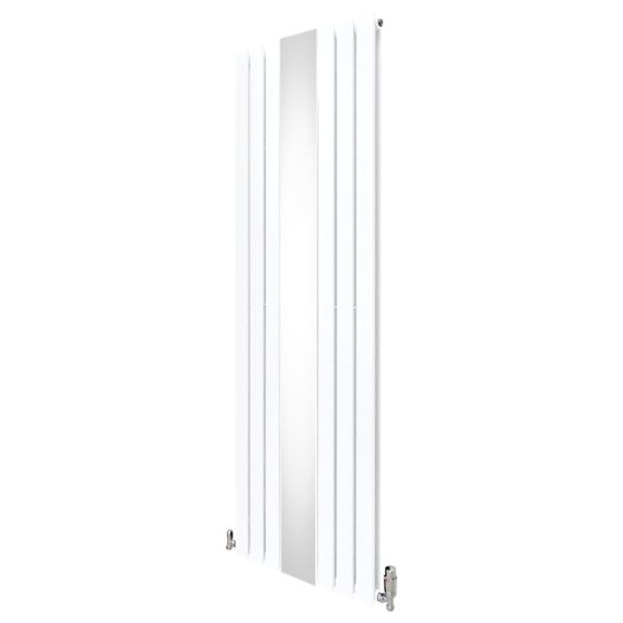 Spejlradiator og ventiler - 1800 mm x 565 mm - Hvid