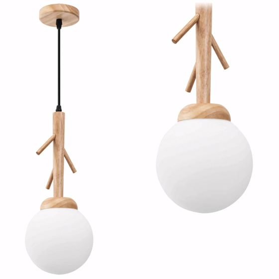 TOOLIGHT hængende loftlampe APP1422-1CP Brun 35x15x35cm